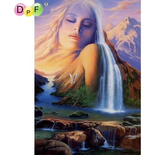 New Diamond painting cross stitch woman of the mountain 3d Diy Diamond Embroidery Pasted Square mosaic Drill home decor crafts