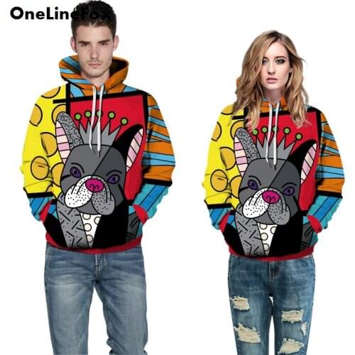OneLineFox Cartoon Unisex Hoodies 3D Women Hooded Sweatshirt With Pocket Young Loose Casual Spring Autumn Coat Tracksuit