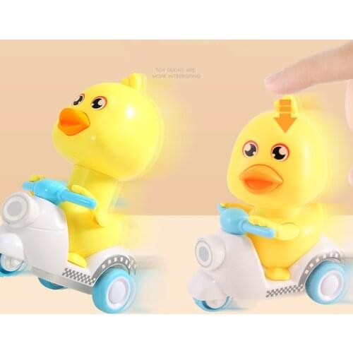 Moveable Wind Up Toy for Kids Toys Cute Cartoon Clockwork Toy Yellow Duck Motor Pull Back 10.5*6.5*13CM Boy Girl Toy