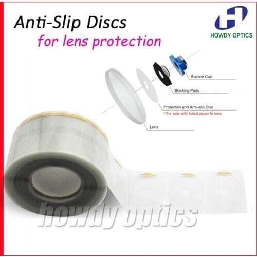 A23F Clear Anti Slip Discs for hydrophobic Lenses edging lens protecting sticker pad film Lens protection sticker blocking pad