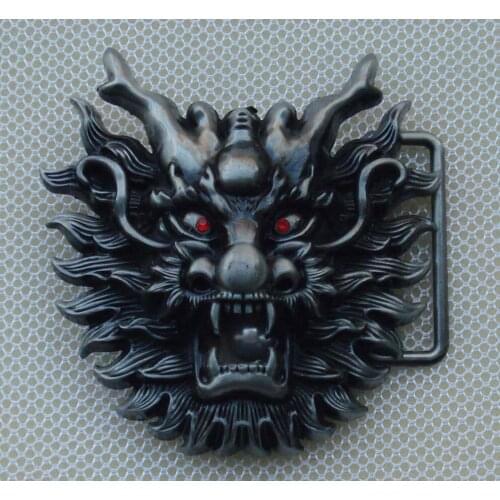 Dragon and Beads belt buckle with pewter finish JF-BY237 suitable for 4cm wideth belt with continous stock