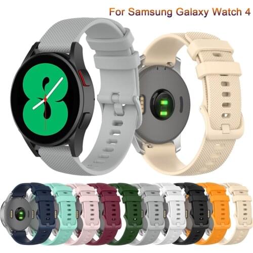 20mm Watch Band Sport Strap for Samsung Galaxy Watch 4 40mm 44mm / Classic 42mm 46mm Watchband Bracelet Sport Wristband correa