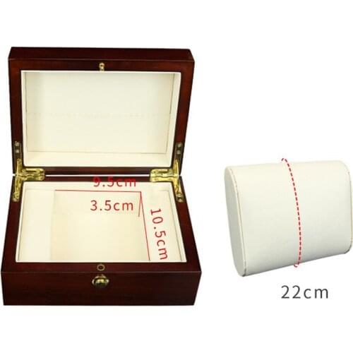 Luxury Wooden Watch Box for Men - Single Grid Smooth Watches Display Case