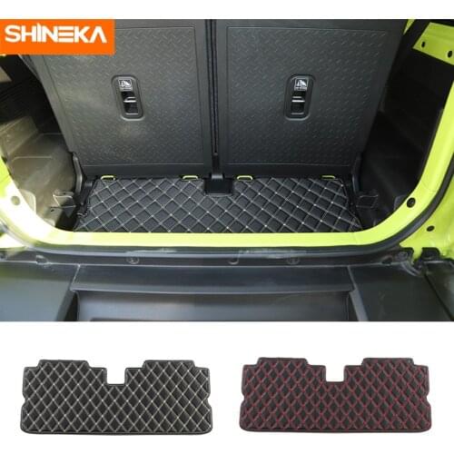 SHINEKA Trunk Mats For Suzuki Jimny 2019+ Car Interior Rear Trunk Mats Protection Pad Accessories For Suzuki Jimny JB74 2019