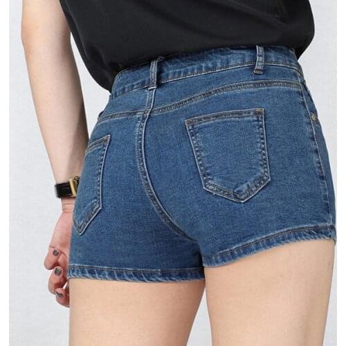 New Sexy Women Denim Super Shorts 2020 Summer Low Waist Jeans Shorts Female Skinny Elastic Pocket Shorts for Ladies Slim