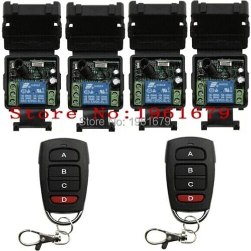 Universal DC 12 v 1CH RF mini wireless remote control switch receiver& transmitter garage door / window /lamp