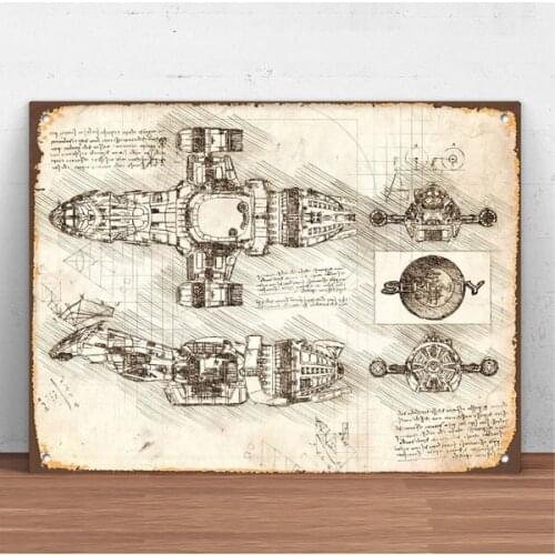 Vintage Retro Serenity Firefly Patent Metal Tin Sign Metal Sign Wall Decor Fashion Art Decor Poster,Man Cave,Garage,Bar,Pub