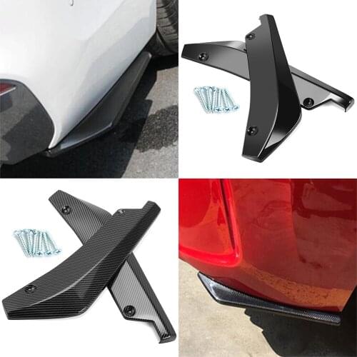 2Pcs Car Rear Bumper Lip Spoiler Scratch Protector For Mini Cooper S JCW One R50 R53 R55 R56 R60 R61 F54 F55 F56 F60 Countryman
