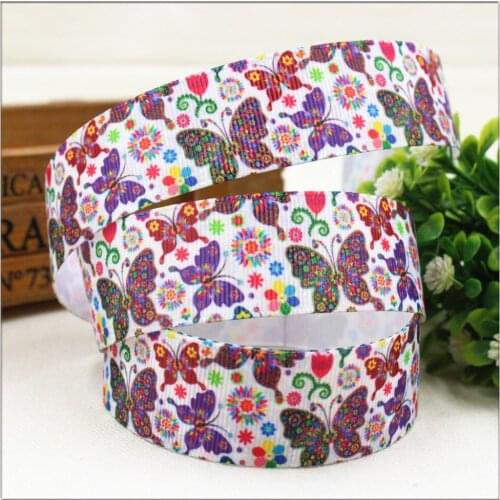 1'' 25MM cartoon Series Printed grosgrain ribbon, 10 yards DIY handmade materials, headwear accessories, wedding gift wrap 15813