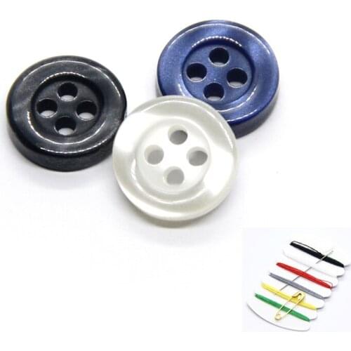 30pcs 9/10/11mm Classic Sewing Shirt Buttons For Clothing Female Resin Decorations Collar Handmade DIY Accessories Wholesale