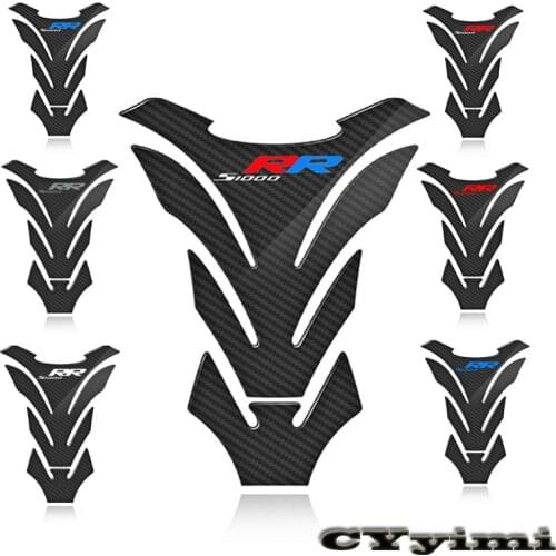3D Carbon Fiber Motorcycle Fuel Tank Pad Cover Protector Decal Stickers For BMW S1000RR S1000 RR
