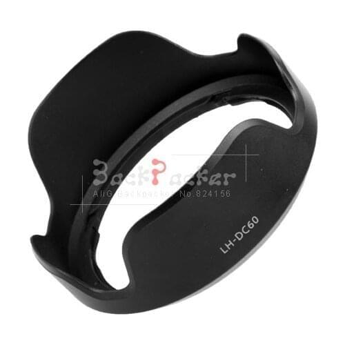 LH-DC60 Camera Accessories Lens Hood For Canon Powershot SX50 HS SX40 HS SX30 IS SX20 SX10 same as LH-DC60