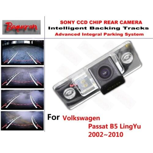 For Volkswagen Passat B5 LingYu 2002~2010 CCD Car Backup Parking Camera Intelligent Tracks Dynamic Guidance Rear View Camera