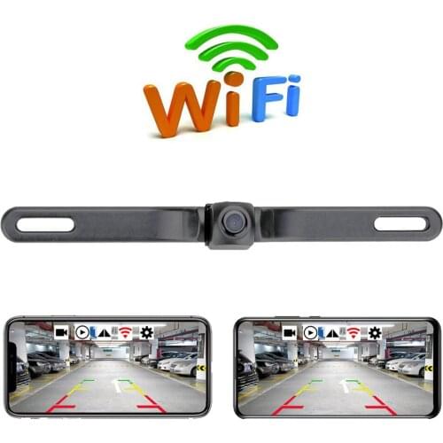 Car Rear View Reversing Backup Camera Automotive with 170° View Angle IP68 Level Universal Wifi Car Backing Camera License Plate