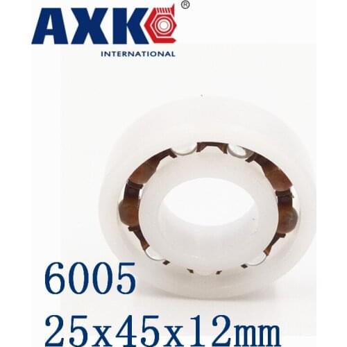 Axk 6005 Pom (10pcs) Plastic Bearings 25x45x12 Glass Balls 25mm/45mm/12mm