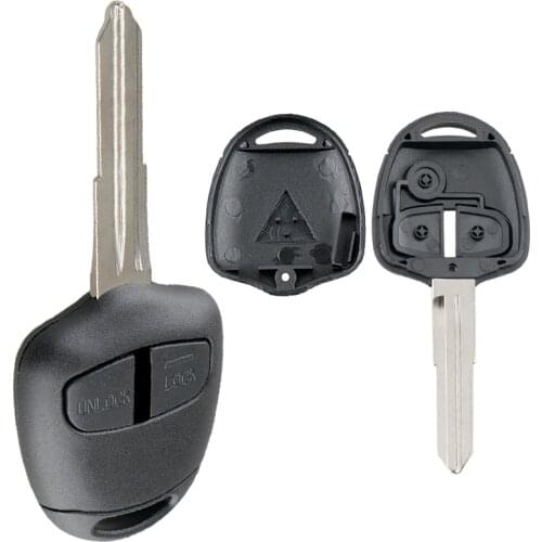 Car Key Case Auto Car 2 Buttons Car Remote Key Shell Case with MIT11 Blade Fit for Mitsubishi Lancer IV V VI VII VIII IX CT9A