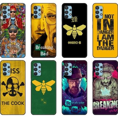 Black tpu Case For Samsung galaxy A32 A42 A52 A72 4g 5g S21 PLUS ultra back cover breaking bad sneaky pete