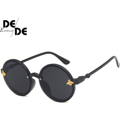 2019 fashion brand kids sunglasses black retro childrens sunglasses UV protection baby sun glasses girls boys glasses