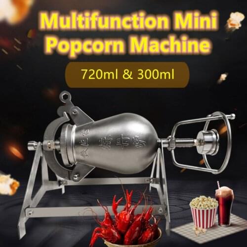 Home hand-cranked old popcorn machine popcorn maker puffed rice machine