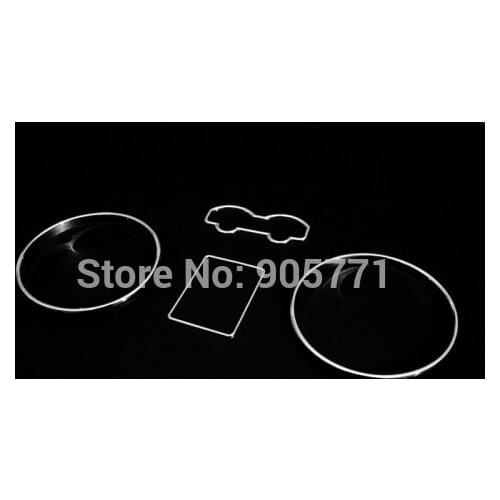 Chrome Dashboard Gauge Ring Bezel Dial Ring Set for VW GOLF MK4