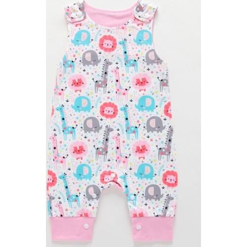 2019 Newest Bebe Boy Outfits Clothes Newborn Baby Kids Girl Rompers Toddler floral Printed Sleeveless Cotton Jumpsuit Playsuit