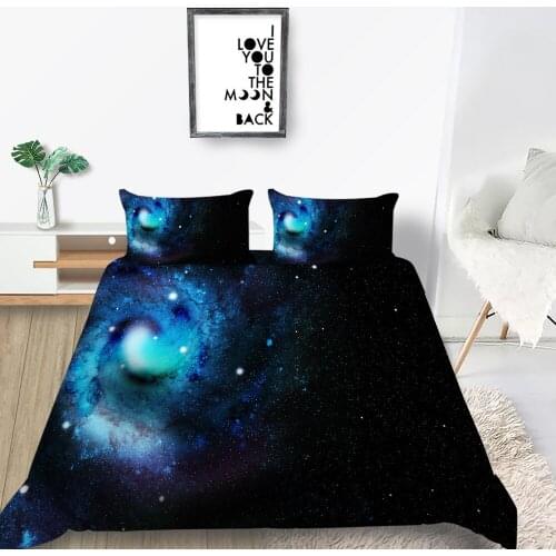 Nebula Bedding Set Single Mysterious Fashion 3D Duvet Cover Galaxy Queen King Twin Full Double Unique Design Bed Set