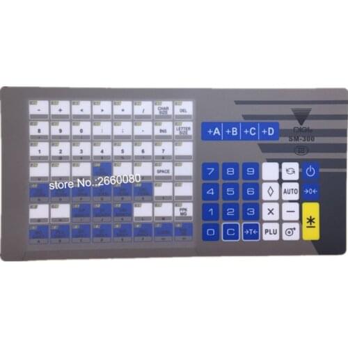 Original SM300 Keyboard Film English Version for DIGI SM300P Balance Scale SM-300P Panel 56 Keys Key Sheet