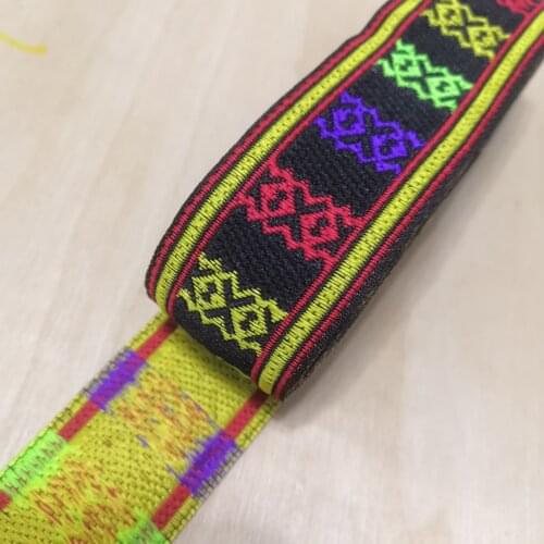 3.3cm 33mm Athene style Martingale Trim Dog Collar Ribbon red purple yellow green bilateral Laciness National Jacquard Webbing