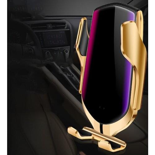 9V 12A Portable Car Wireless Charger Infrared Induction Car Phone Wireless Charger Mobile Phone Holder Smart Charging