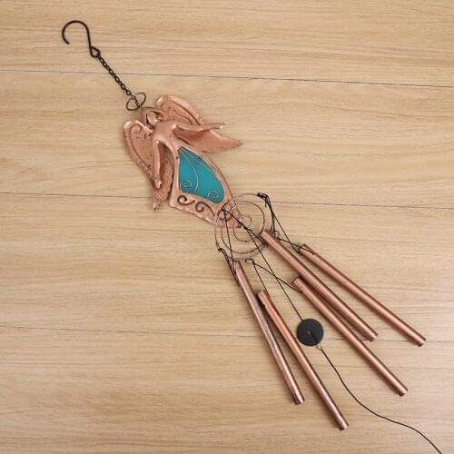 Luminous Fairy Wind Chimes Metal Wall Hanging Handmade Crafts Decoration for Home Garden Courtyard can CSV