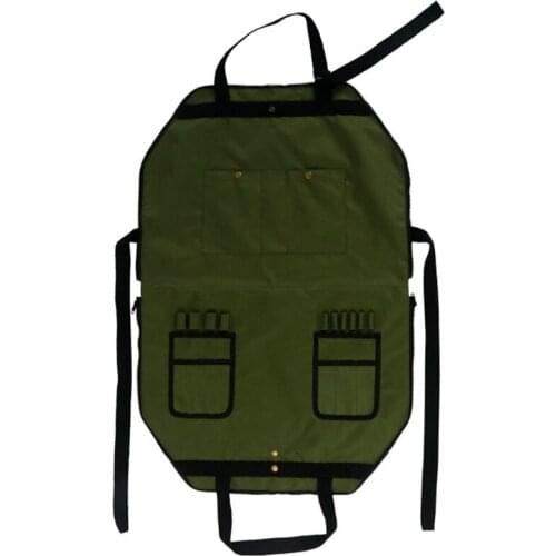 Outdoor Multifunctional Oxford Cloth Apron Adjustable Picnic Apron Hand Carry Firewood Bag Hanging Bag Storage Bag