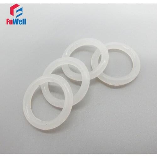 5.7mm Thickness White O Ring Seals Gasket Silicon Food Grade OD 80/85/90/95/100/105/110/115/120/125mm O Ring Seals Washer