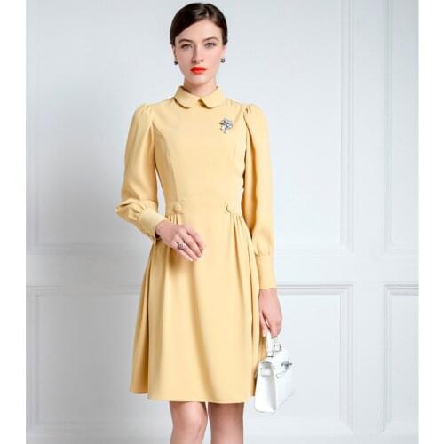 High End Celebrity Dress Womens Autumn Dress The New French Baby Face In 2021