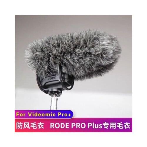 For rode Videomic PRO + PLUS Voice Recording Outdoor Wind Cover Shield Furry Windscreen Windshield Muff Microphones accessories