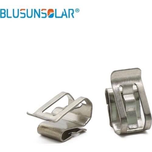 10 pcs / lot SUS 304 material big size 2 x 4mm PV cable clips , solar cable fastener wire clamp XJ0208