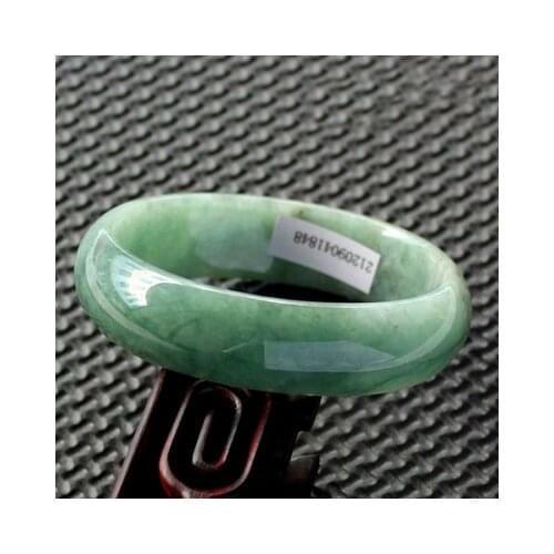 Zheru Jewelry Natural 54-64mm Burmese Jadeite Light Oil Cyan Bracelet Elegant Princess Jewelry Best Gift for Mom and Girlfriend