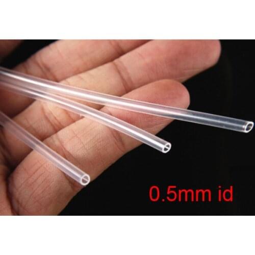 0.5mm id 10 meters Transparent silica gel tube food grade silicone tube lucency silicon hose FDA tasteless capillary tubing