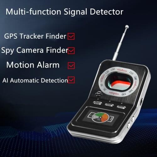 2020 Portable RF AI Signal Detector Motion Detection Alarm GPS Tracker Finder Hidden Camera Detect