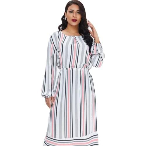 2021 Cross Border Muslim Casual Dress Pajamas Spring Dress Arabian Bath Robe Large Casual Middle East Islamic Clothing Hijab Rop