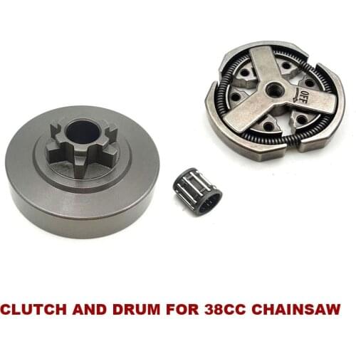 3/8 6 Teeth Clutch Drum & Clutch & Needle Bearing Fit For Zenoah Komatsu G3800 Chinese Type Chainsaw 3800 38cc Spare Parts