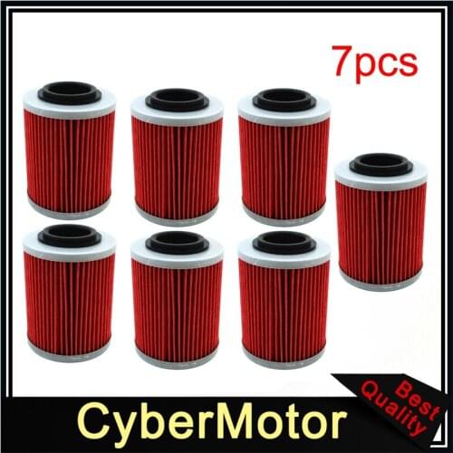 7x Oil Filter For CAN-AM OUTLANDER 400 MAX 650 800 SL1000 DS650 ETV1000