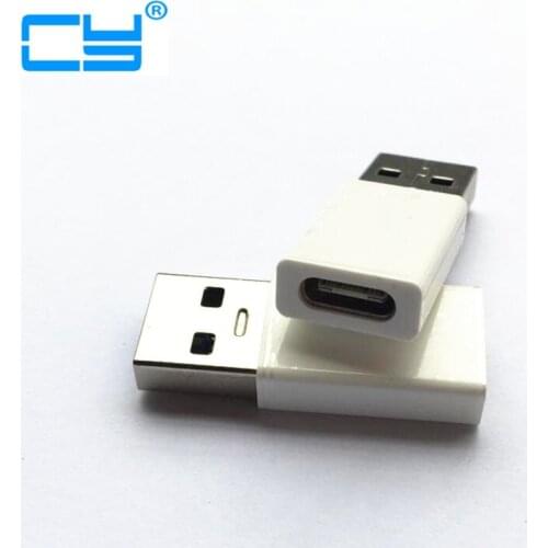 Laptop USB 3.0 Male to USB 3.1 Type C Female Data Charge Converter Desktop USB3.1 Type-C to USB-C female port OTG Adapter White
