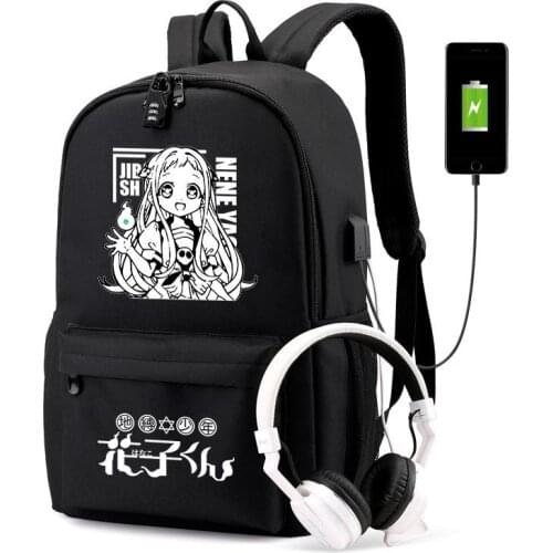 Anime Toilet-Bound Hanako kun Backpack Shoulder Bag School Bag Satchel Work Leisure Bag Fashion Bags