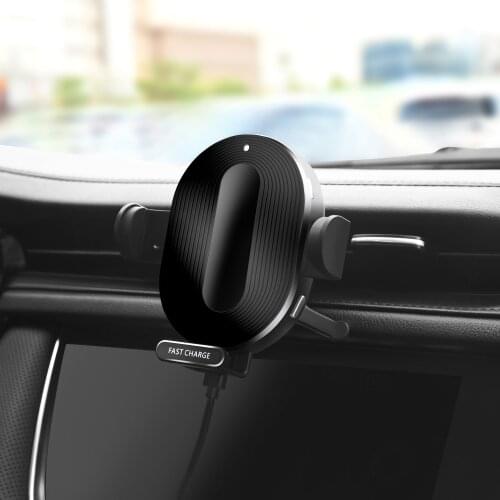 15W Car Qi Fast Wireless Charger For iPhone XS X 8 11 Pro Max Auto Air Vent Holder For Samsung S10 S9 S8 Note 8 9 10