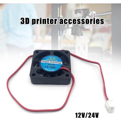 12V/24V Silent Mini Fan 40x40x10mm DC Brushless Fan Cooler Heatsink for 3D Printer GK99