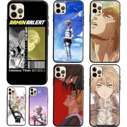 Armin Arlert Attack on Titan Cool Soft TPU Case For iPhone 12 Mini 11 Pro Max 6S 7 8 Plus X XR XS Max SE 2020 Case Cover
