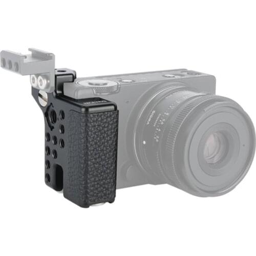 Black Ergonomic Leather Grip With Screwdriver for Sigma FP Camera