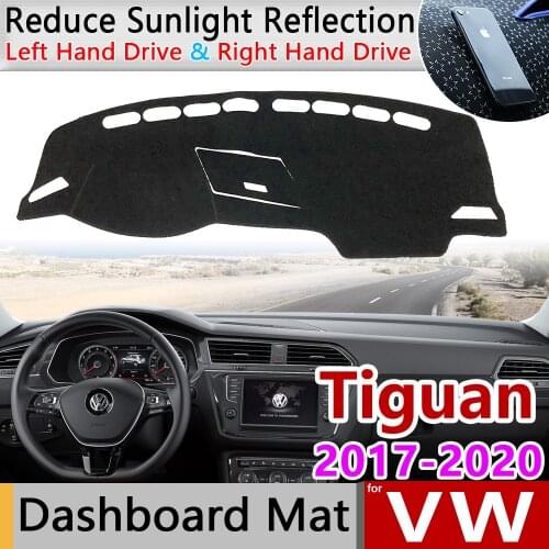 For Volkswagen VW Tiguan MK2 2017 2018 2019 2020 Anti-Slip Mat Dashboard Cover Pad Sunshade Dashmat Carpet Dash Car Accessories