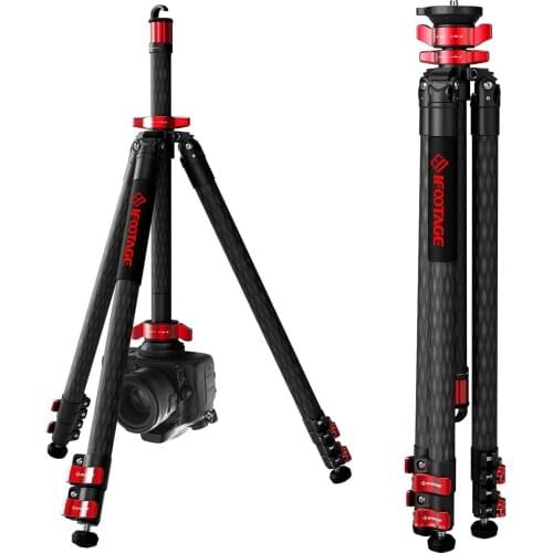 IFOOTAGE Gazelle series TA5S&TC5S&TA6S&TC6S travel Professional Tripod carbon fiber camera tripods 3 sections for CANON DSLR