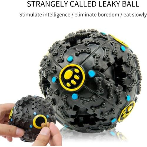 Pet Dog Squeaker Missing Food Ball Squeank Puzzle Training Toys Puppy For Dogs French Bulldog Pug Balls Pets Dog Accessories